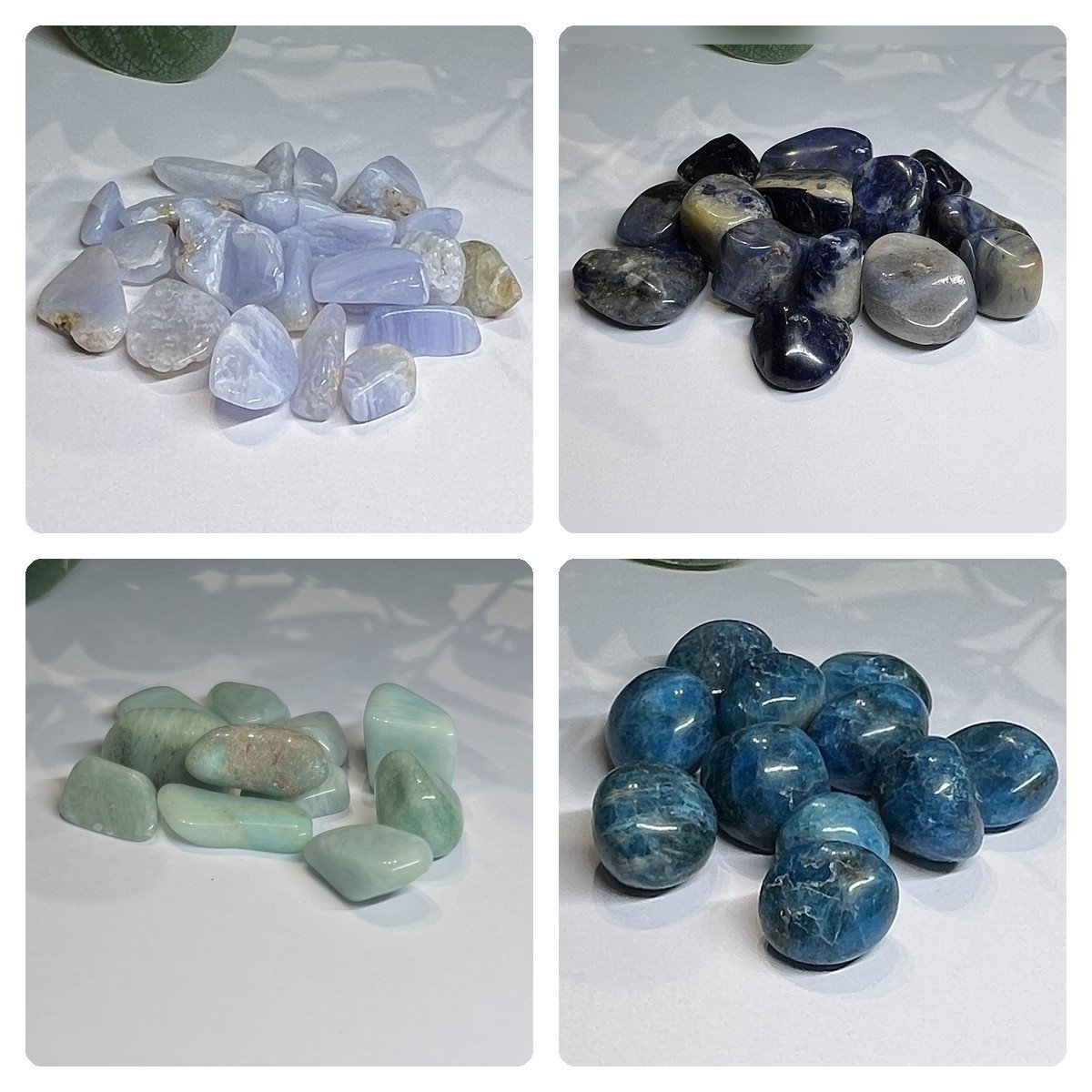Throat chakra tumblestones Throat chakra tumblestones