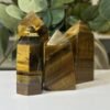 Tigers eye towers Tigers eye towers, a group of polished pieces together