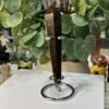 Tigers eye wand showing the natural pitted side