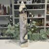 Volcano agate tower second side showing translucent grey agate and dark banding