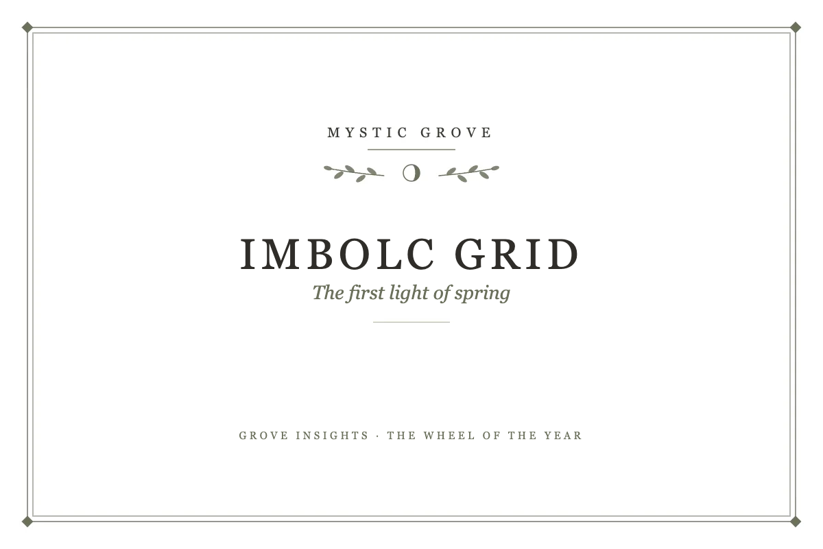 Wheel of the Year: The Imbolc Crystal Grid and the Science of Awakening