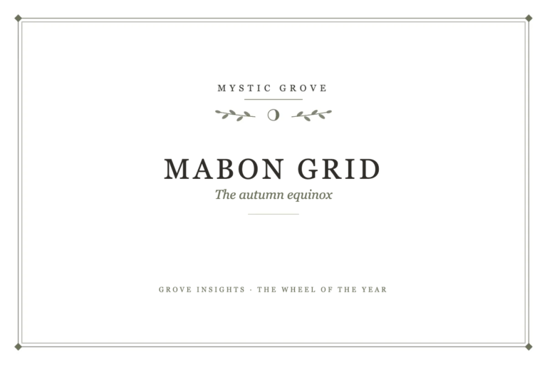 Mabon Grids for the Autumn Equinox 12 Mabon Grids for the Autumn Equinox