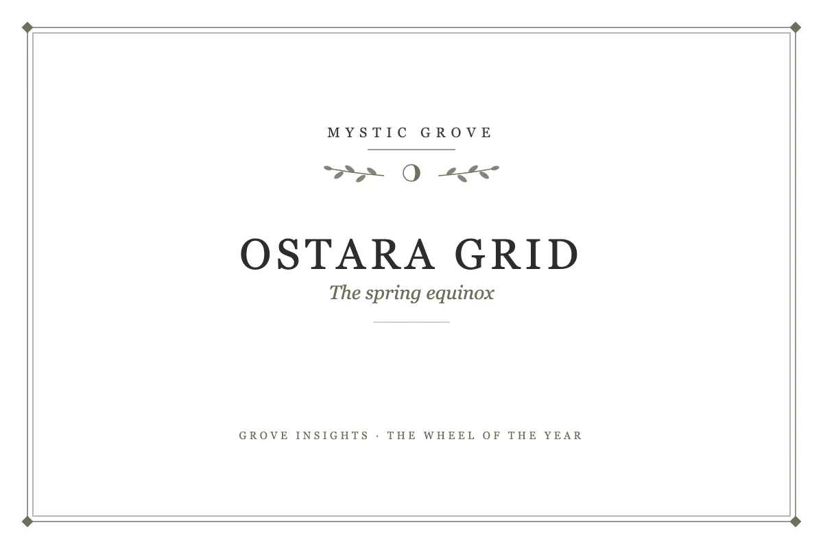 Wheel of the Year Crystal Grid: Anchoring Ostara Balance